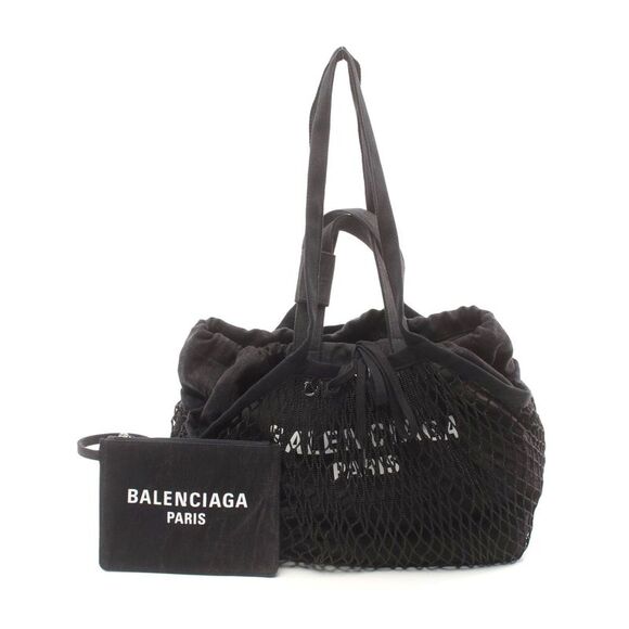 Balenciaga Canvas Tote Bag Black - Picture 1 of 6